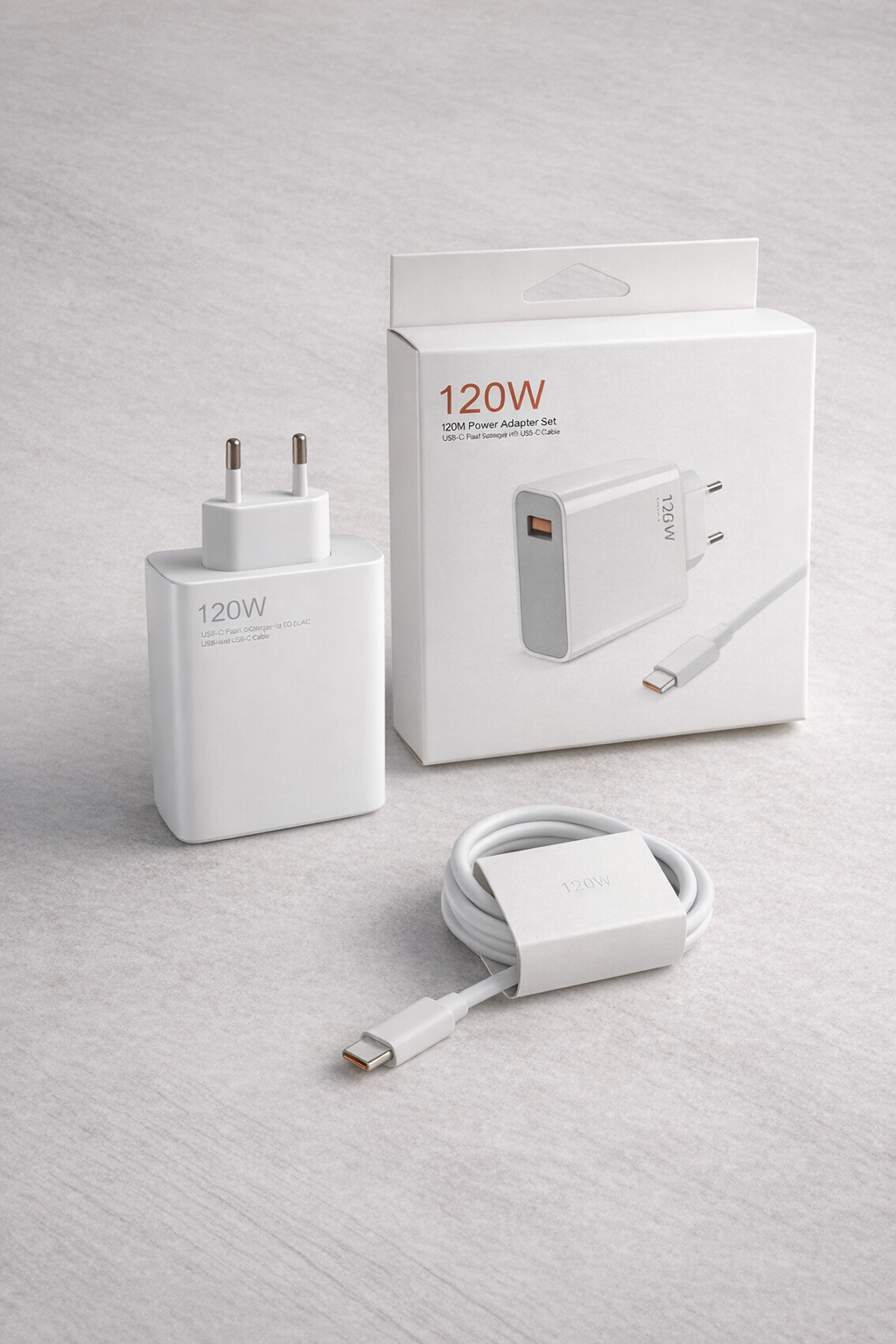 Зарядное устройство USB с кабелем Type-C 120W (33272454)