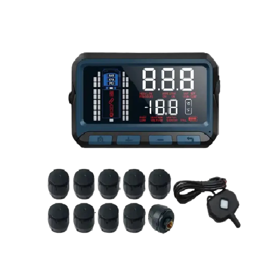 Система контроля давления и температуры в шинах для грузовиков TPMS Careud D550S 12 датчиков (13771283)