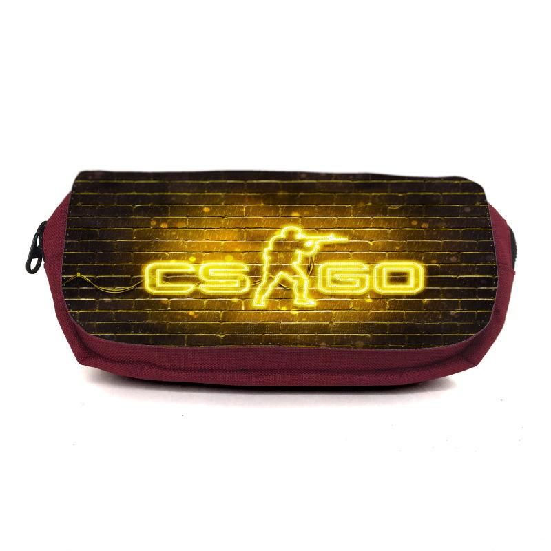 Пенал школьный Контр Страйк CSGO-0036 Бордовый (1442740031)