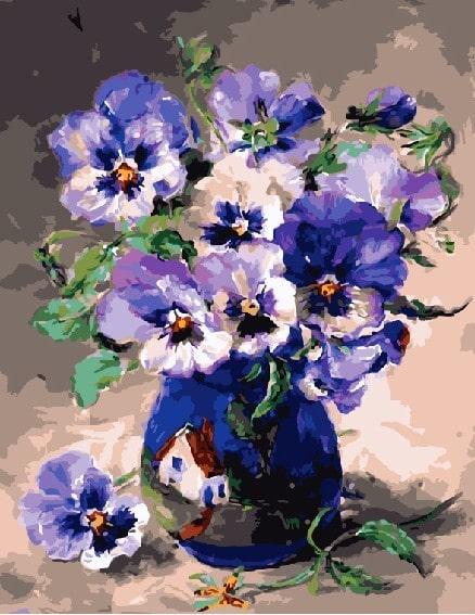 Картина по номерам Brushme GX3811 Фиалки 40x50 см (1291285987)