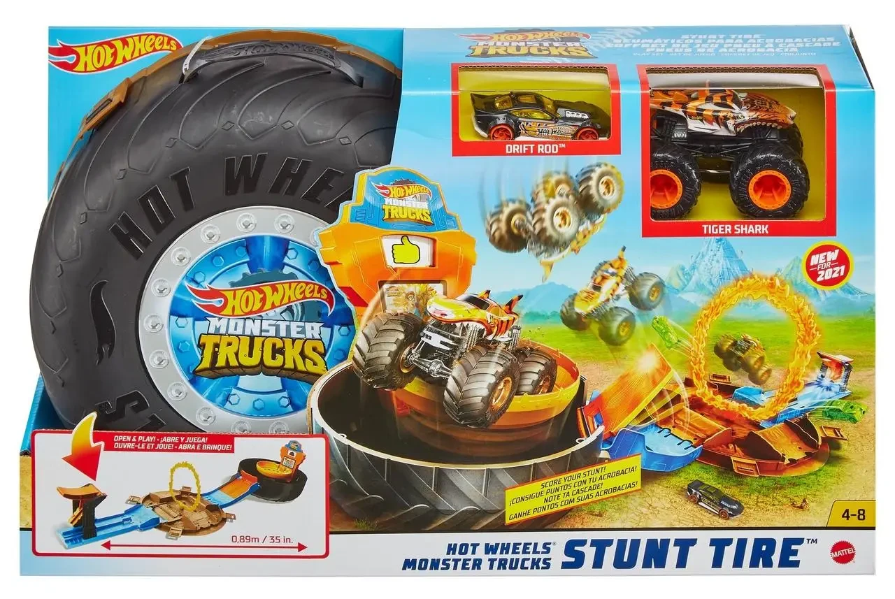 Трек Hot Wheels Monster Trucks GVK48 Каскадерська арена (2051265127)