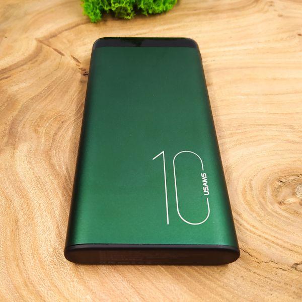 Портативний зарядний пристрій Usams US-CD148 PB55 10000 mAh Green (28249) - фото 2