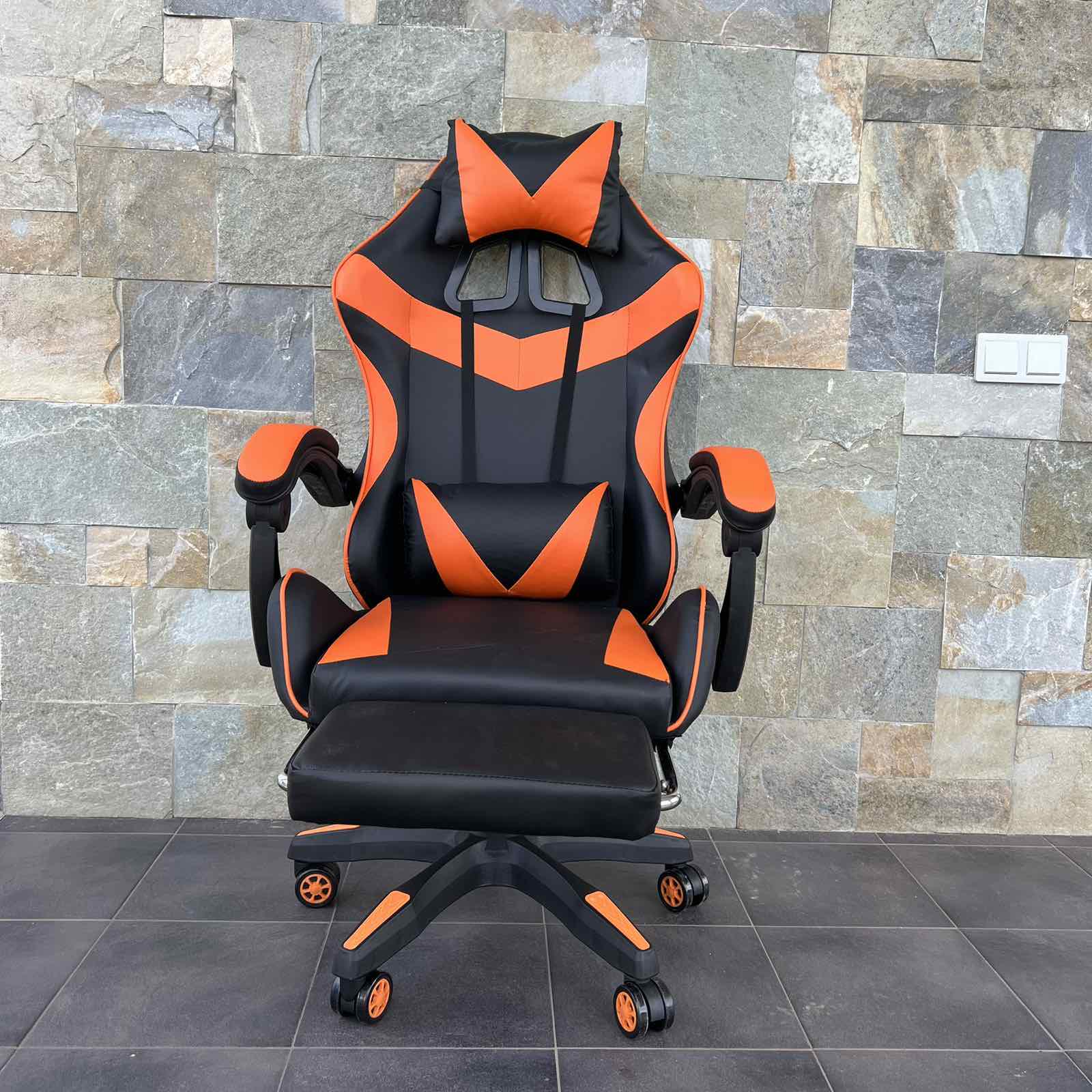 Кресло геймерское Prestige 730 Черно-оранжевый - фото 3 Кресло геймерское Prestige 730 Черно-оранжевый - фото 3