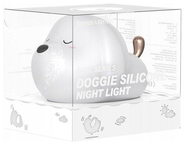 Светильник-ночник силиконовый Baseus Cute Series Doggie Silicone DGAM-B02 White - фото 8