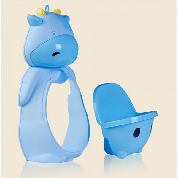 Детский писсуар Leluno LB1371 Коровка Голубой - фото 3