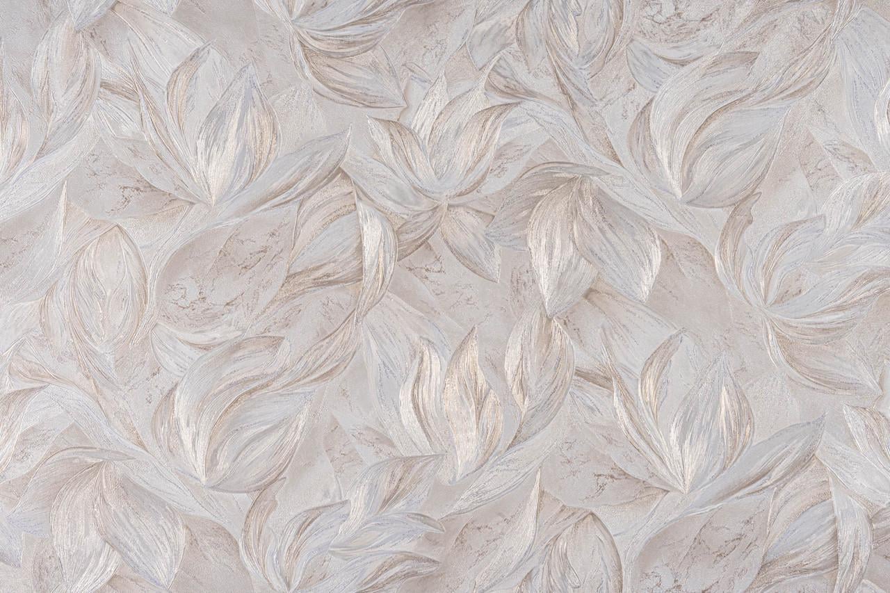 Обои флизелиновые LeGrand Platinum Листья 8761-05 Декор винил горячего тиснения 1,06х10,05 м Золотистый