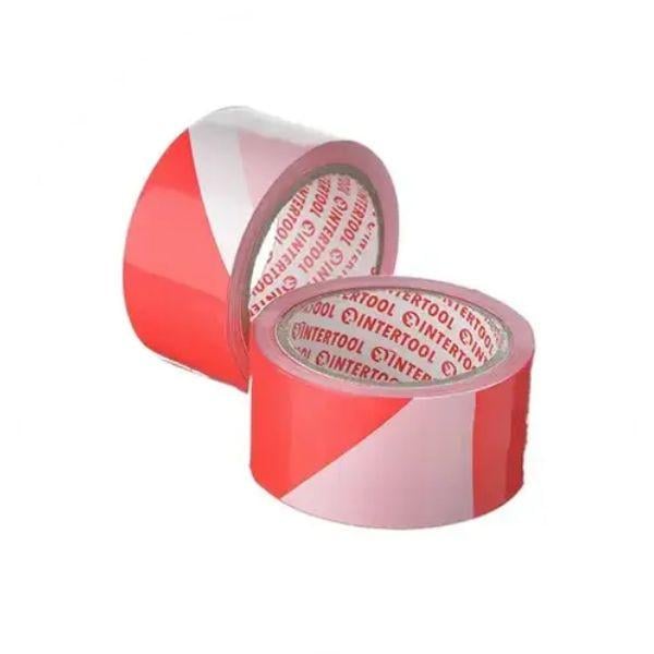 Стрічка сигнальна для тимчасових огорож 50 мм х 50 м 35 мкм 20 шт. Червоний/Білий (2436323037) - фото 4