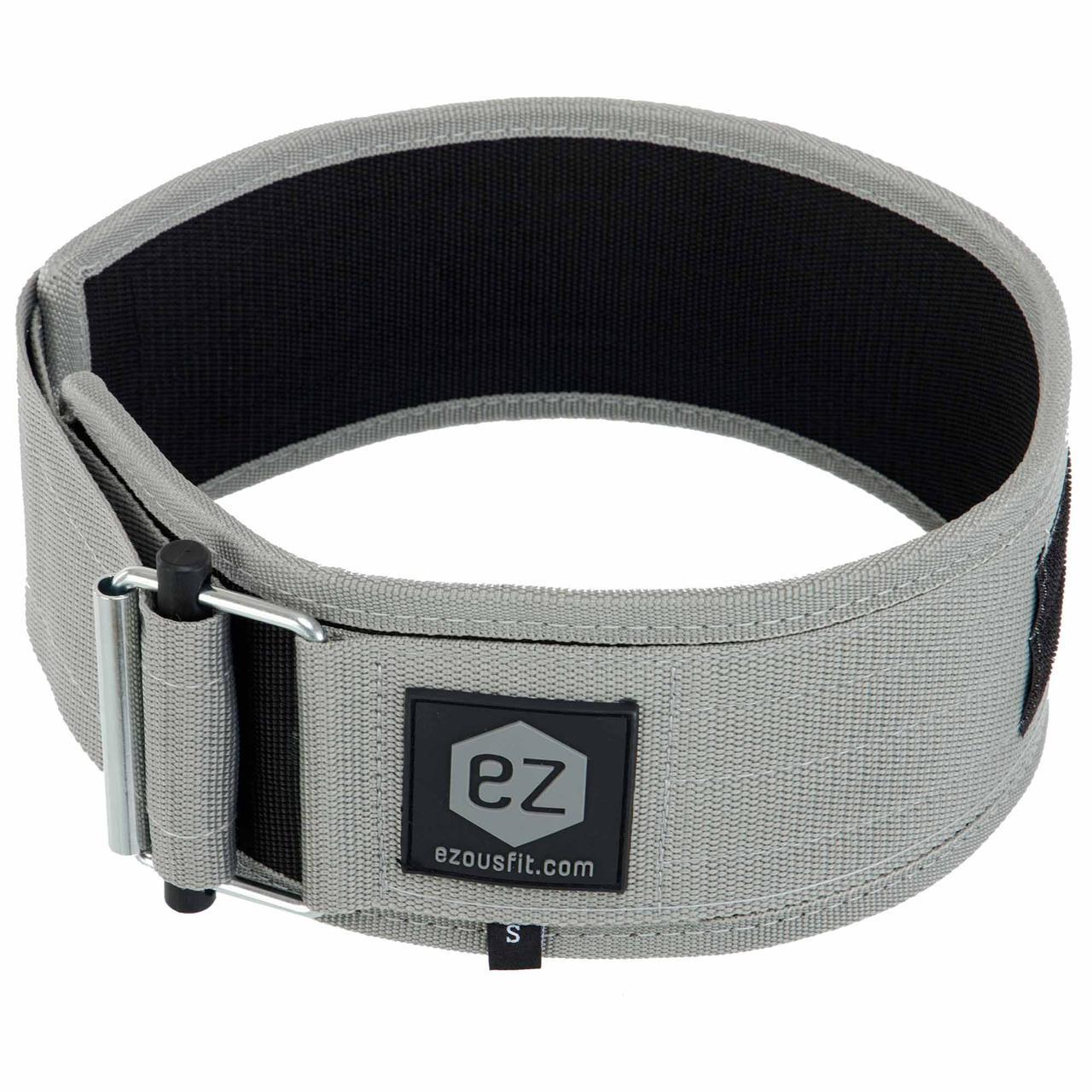 Пояс атлетический текстильный EZOUS QUICK LOCKING WEIGHTLITING BELT O-02 спинка 10 см (2532847927)