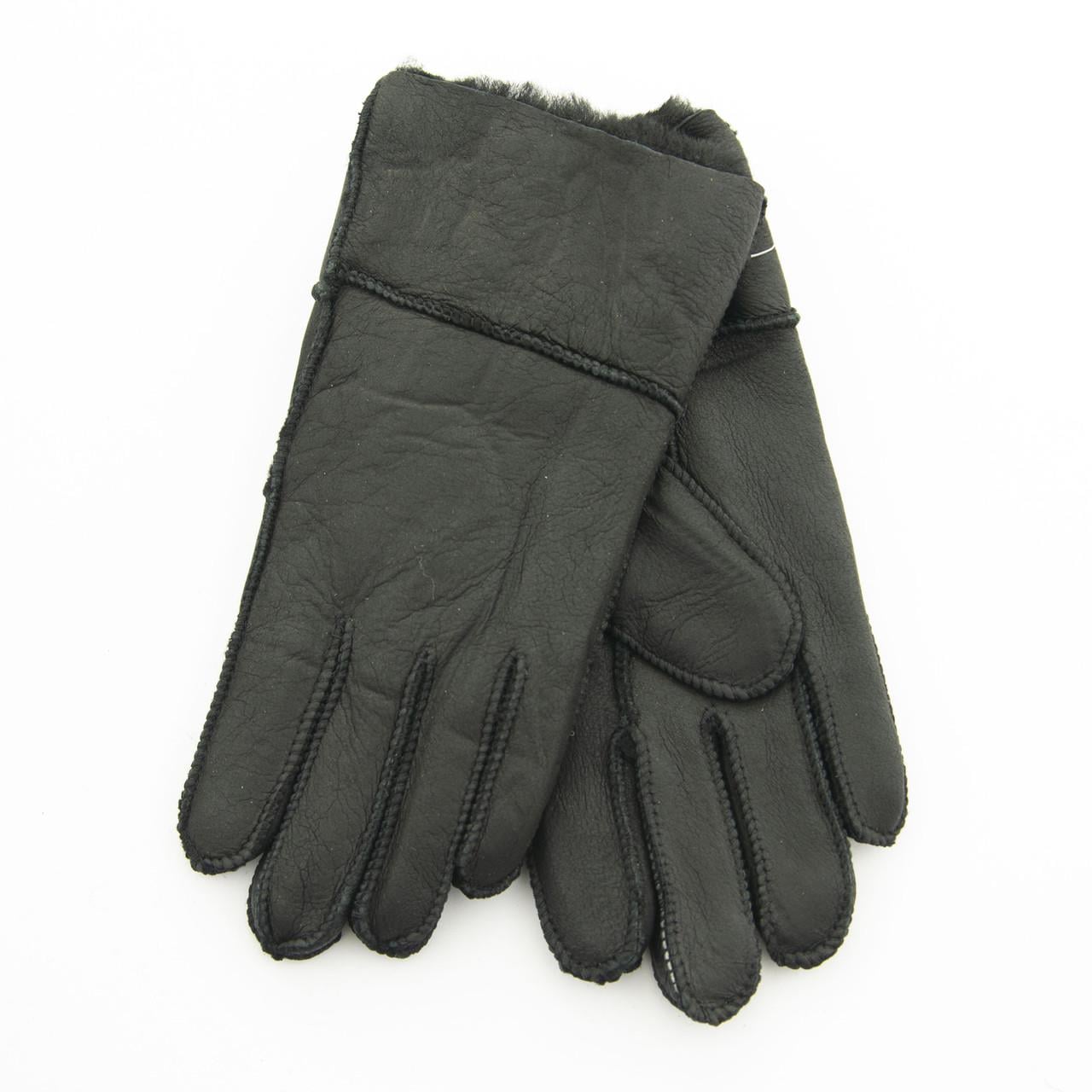 Перчатки для детей 7-10 лет из натуральной кожи 19С-2 Черный (DR009775)