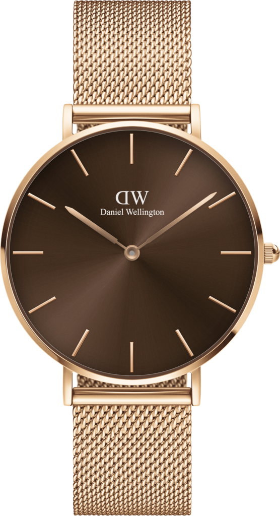 Часы кварцевые Daniel Wellington DW00100478 Petite Amber 36 RG Brown