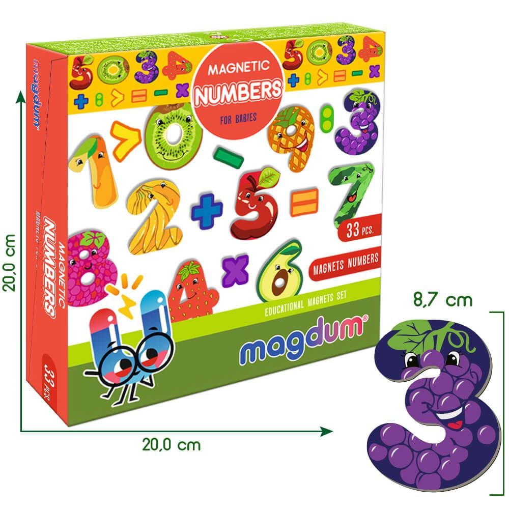Набір магнітів Magdum Цифри (ML4031-37) - фото 6