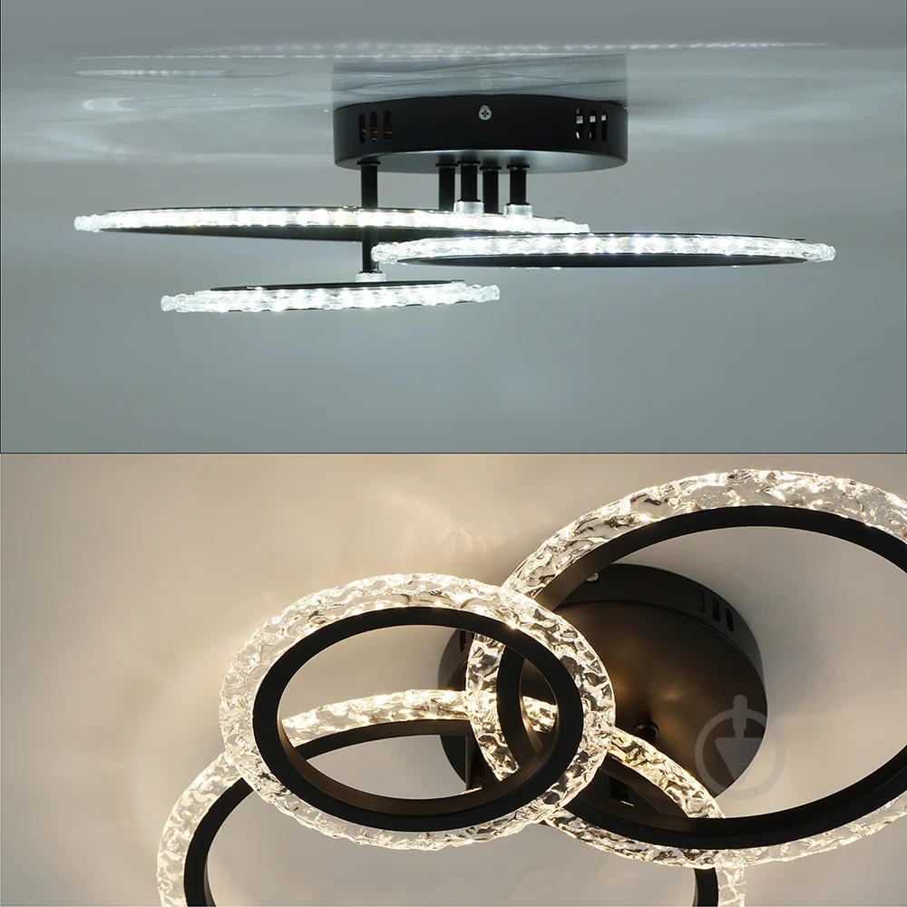 Люстра ESLLSE TRIO 3R с пультом 70W Черный (10478) - фото 5