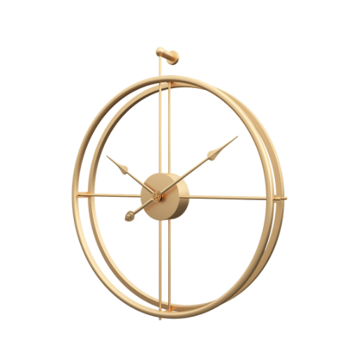 Часы настенные Ti-time Лофт1 50 см Золотые (Loft1-G-500)