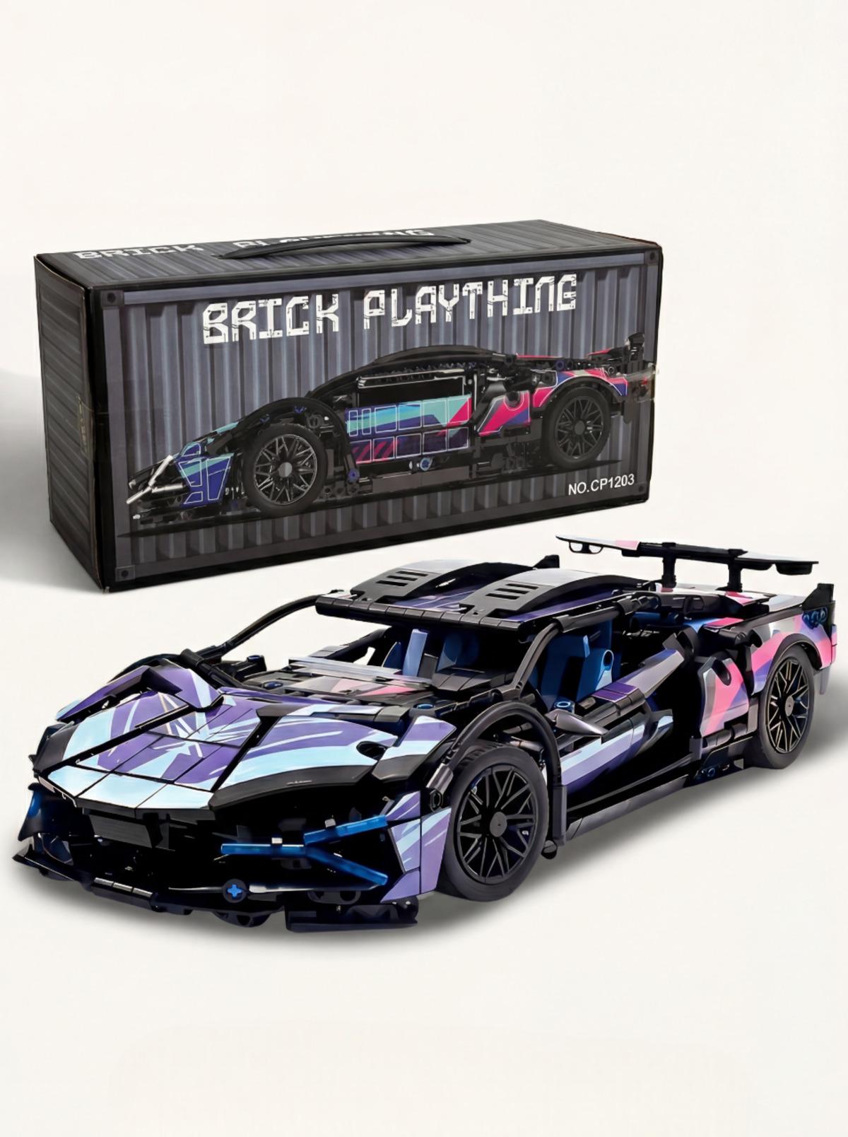 Конструктор DobraMama машина Lamborghini интерактивный совместимый с лего Разноцветный (73703)