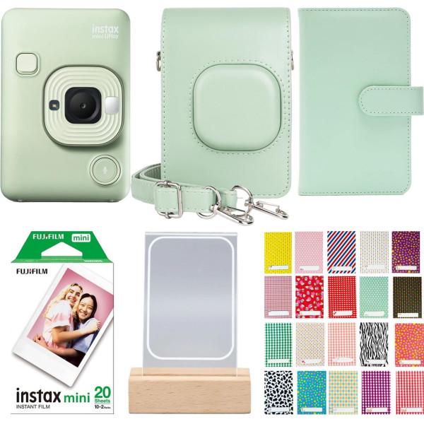 Набор камера моментальной печати Fujifilm Instax Mini LiPlay Green/чехол/фотоальбом 108/фотопленка 20 шт. (EJI-10ис00х1501)