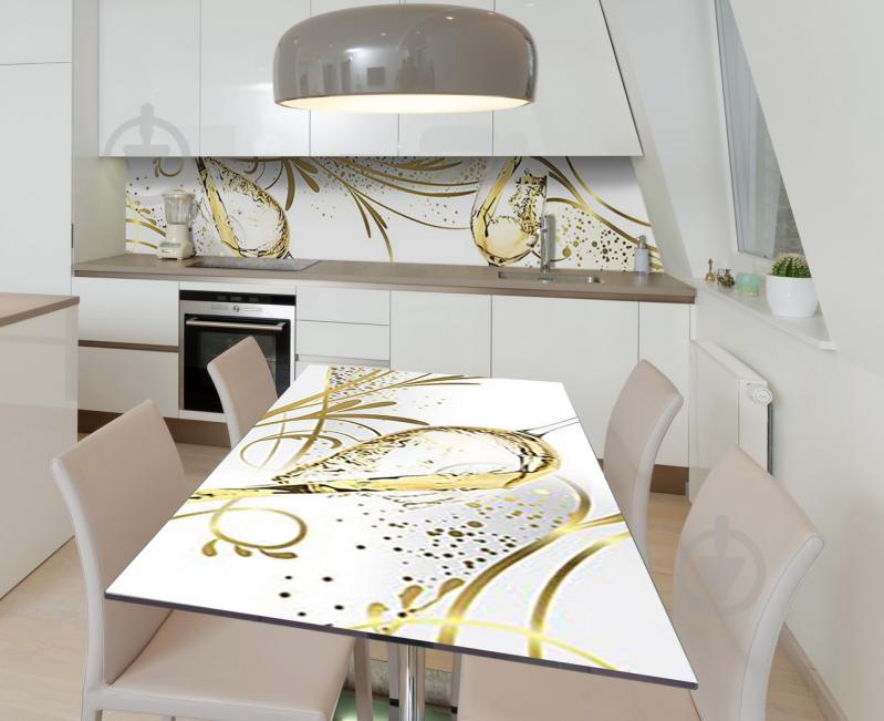 Наклейка 3Д виниловая на стол Zatarga «Праздничное шампанское» 600х1200 мм (Z184561st) Наклейка 3Д виниловая на стол Zatarga «Праздничное шампанское» 600х1200 мм (Z184561st)