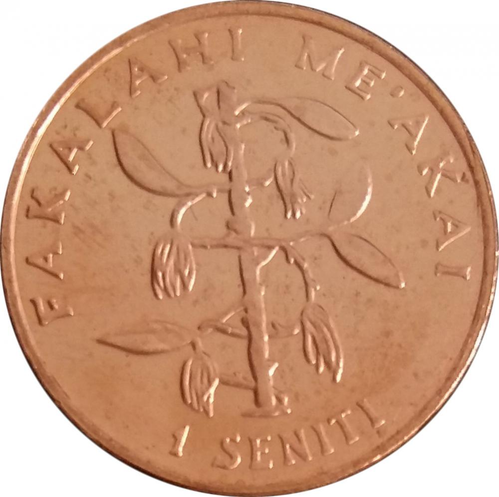 Коллекционная монета Тонга 1 сенити 2005 UNC (KM#66)