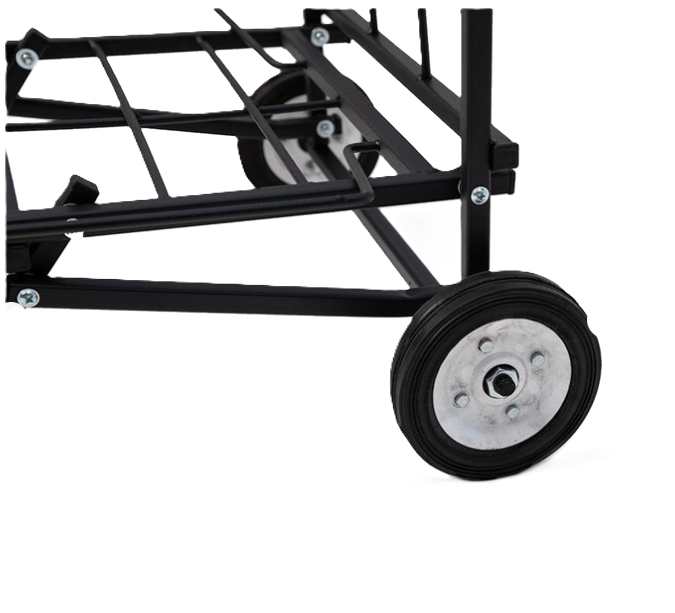 Тележка ручная хозяйственная складная большая с усиленными колесами (6004) - фото 4 Тележка ручная хозяйственная складная большая с усиленными колесами (6004) - фото 4