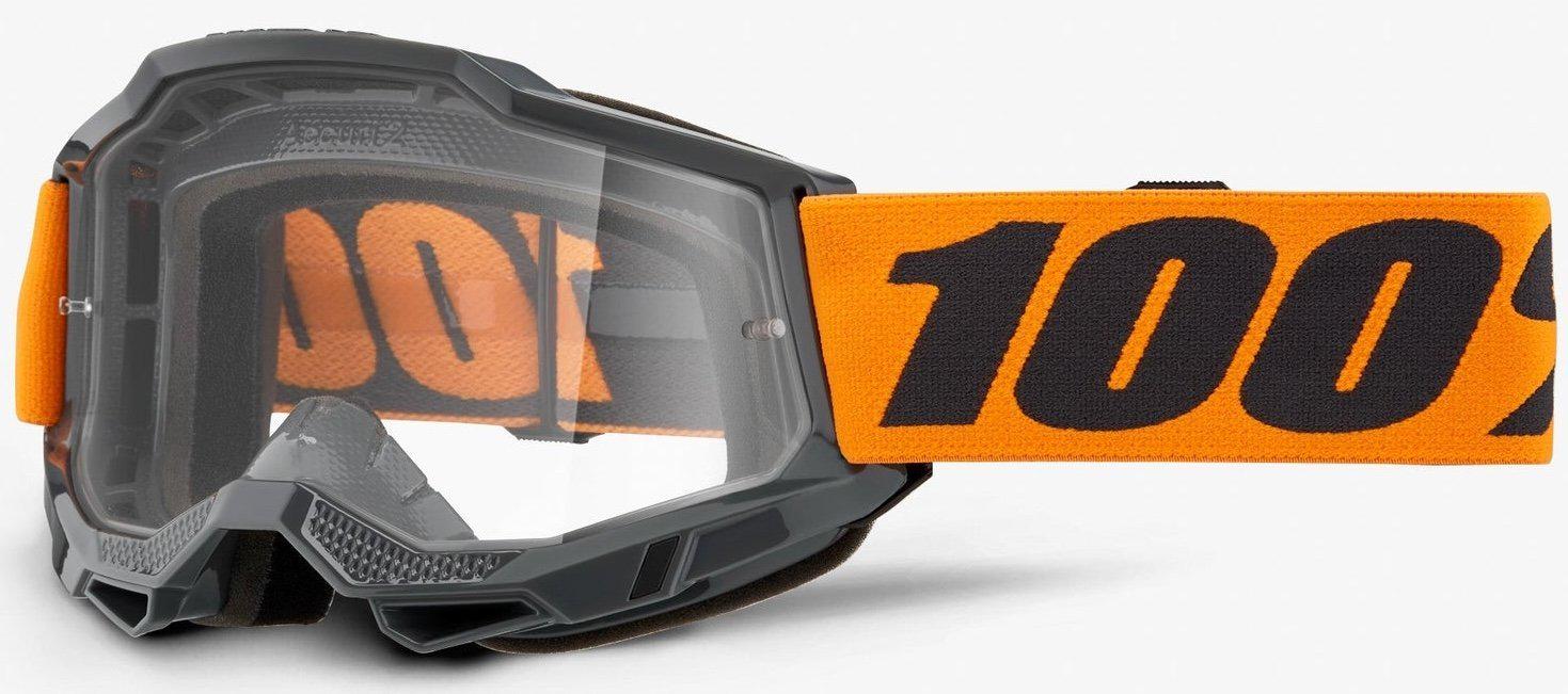 Мотоокуляри 100% ACCURI 2 Goggle Orange Clear Lens (39403)