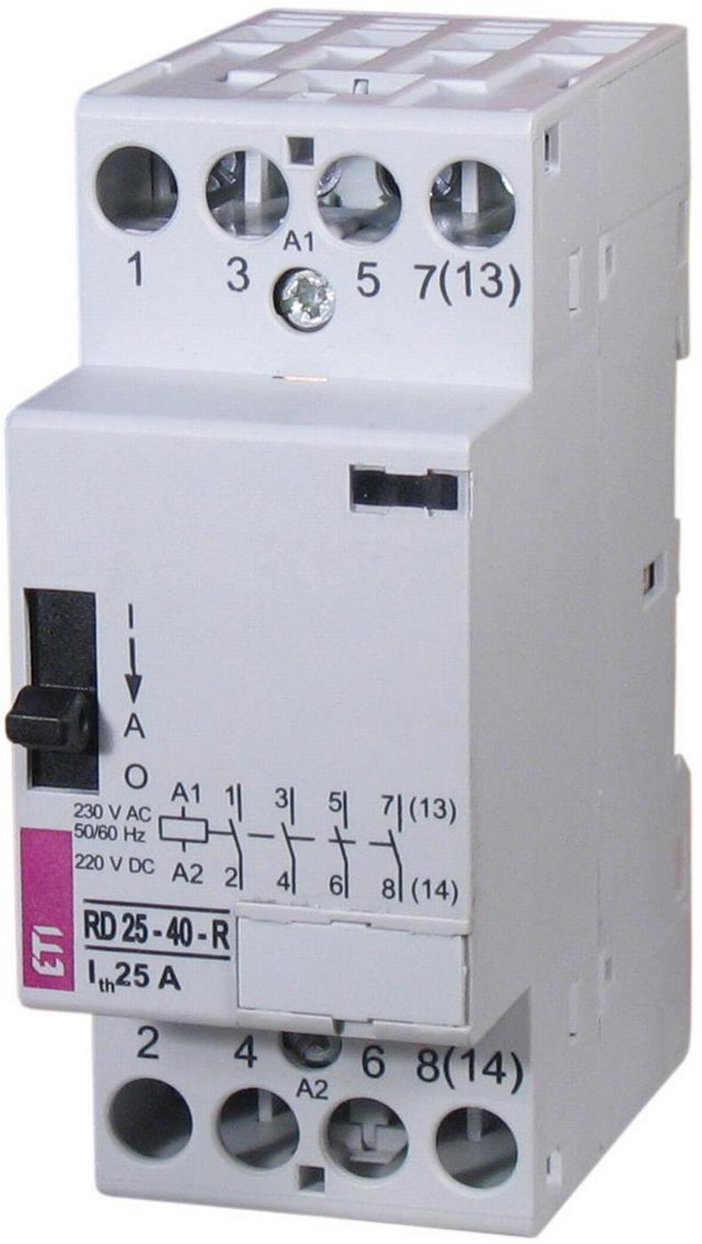 Контактор модульний T RD-R 25-22 230V AC/DC ручне керування (2464062)