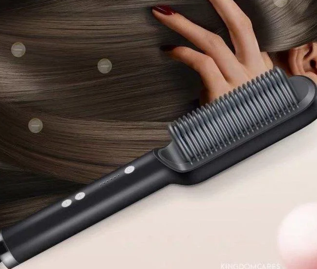 Фен-щетка для волос Hair Straightener 909B 7767 34 Вт Черный (e897014c) - фото 4