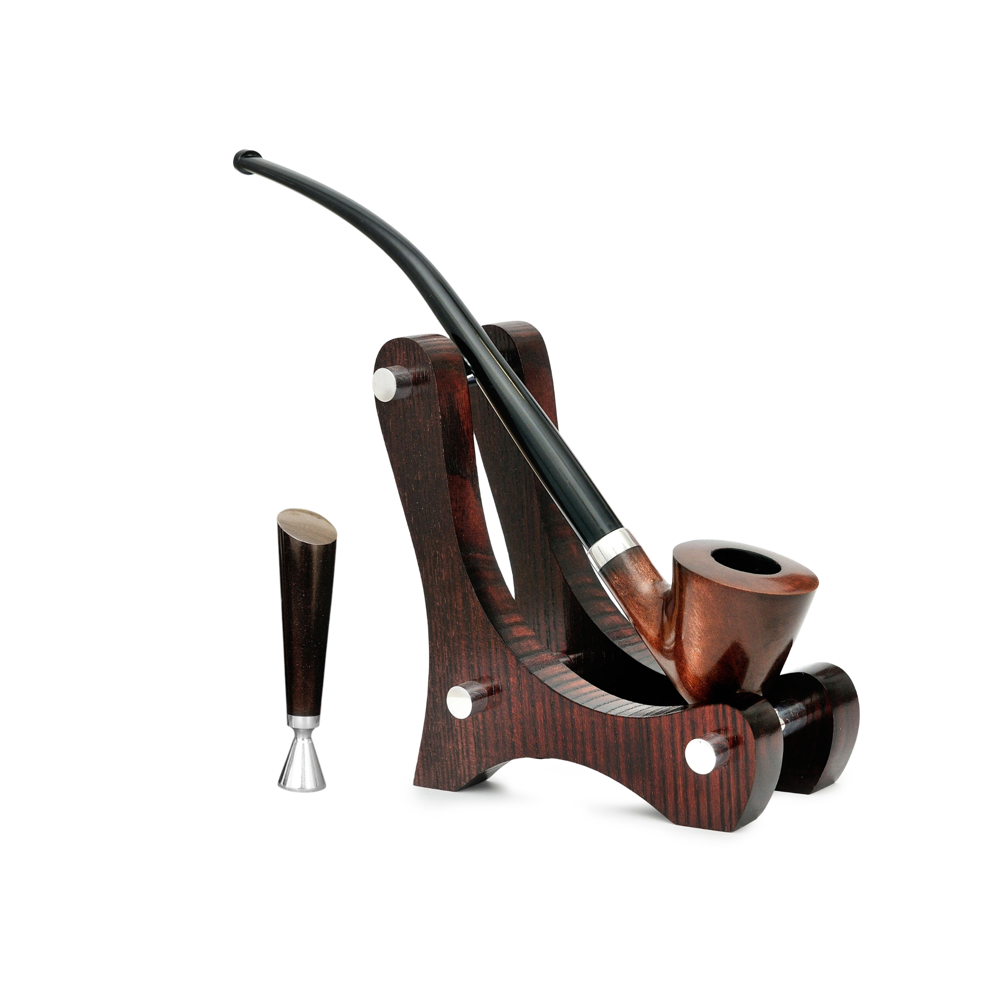 Трубка для куріння Churchwarden KAF4 з підставкою/тампером 250 мм Груша