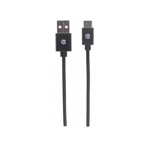 Кабель Manhattan USB AM-Type-C 354936 M 3 м Black (10652036)