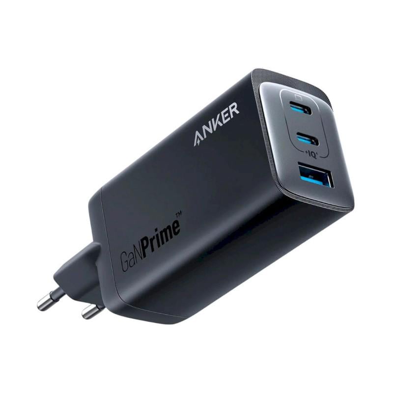 Зарядное устройство сетевое Anker PowerPort 737 GaNPrime USB-Cx2/USB-A 120 Вт Black (A2148313)