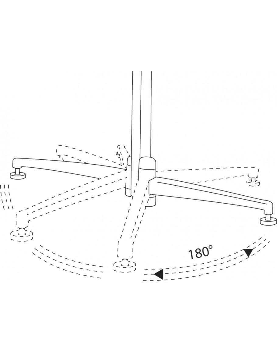 Дошка модераційна мобільна Magnetoplan Evolution+ Folding Felt-Blue Mobile 1200x1500 мм Синій (ERC-1151303) - фото 8