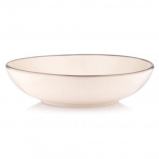 Тарелка суповая Ardesto Emilia керамика 820 мл 20 см бежевая (AR0720EBG)