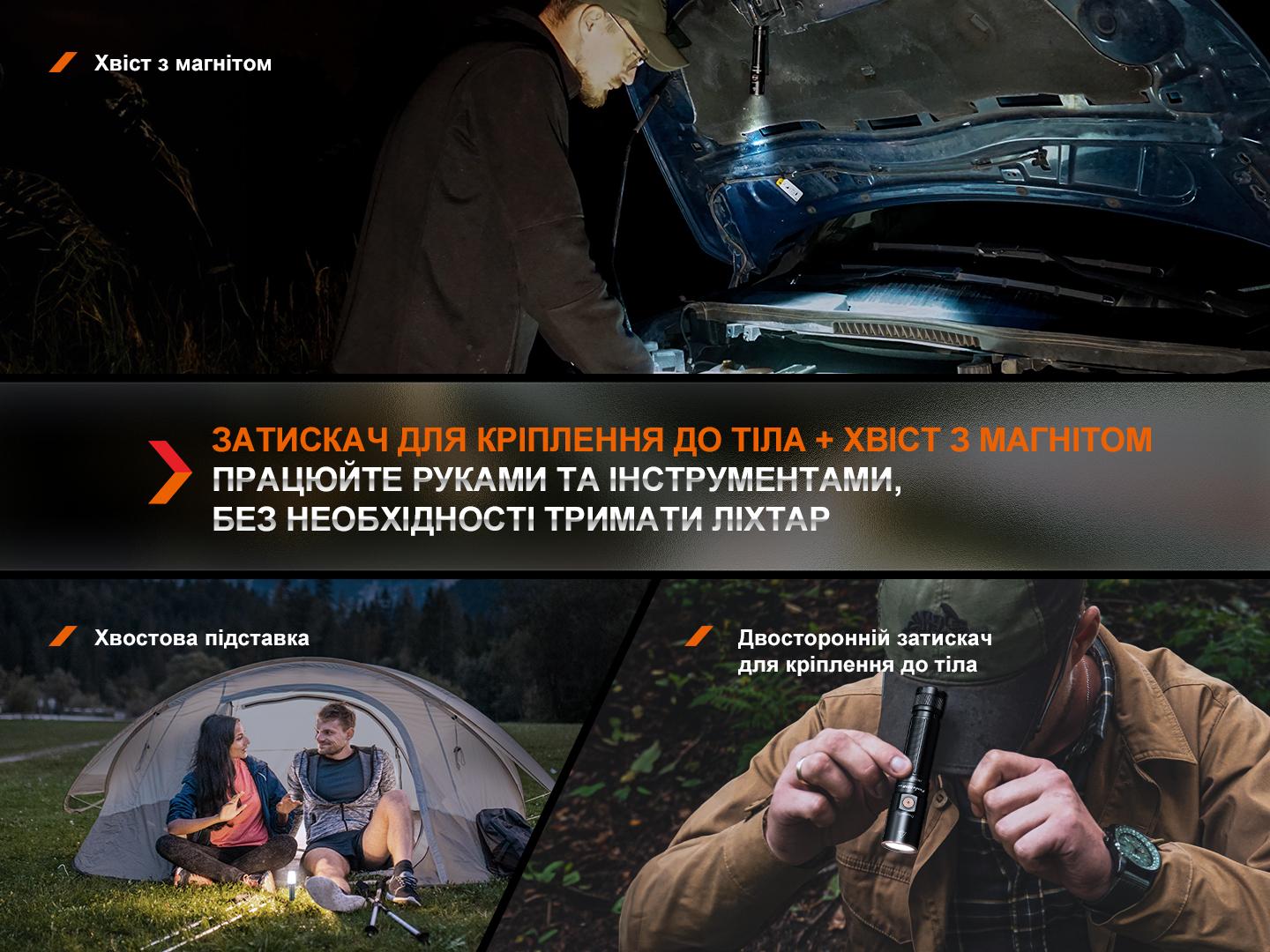 Фонарь ручной Fenix E28R V2.0 1700лм 273м Type-C Черный - фото 11 Фонарь ручной Fenix E28R V2.0 1700лм 273м Type-C Черный - фото 11