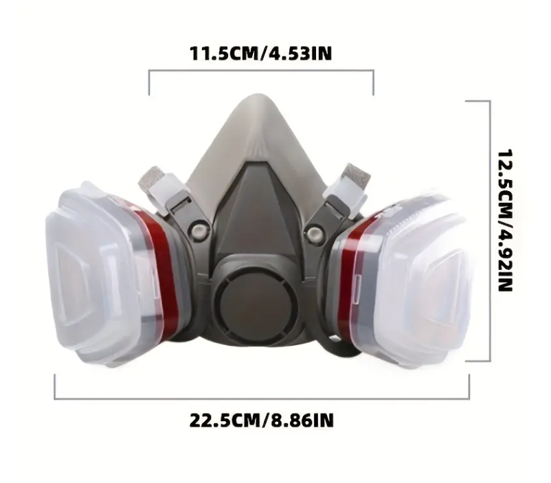 Маска защитная многоразовая регулируемая полумаска 6200 с фильтрами 10 шт. (1808) - фото 3 Маска защитная многоразовая регулируемая полумаска 6200 с фильтрами 10 шт. (1808) - фото 3