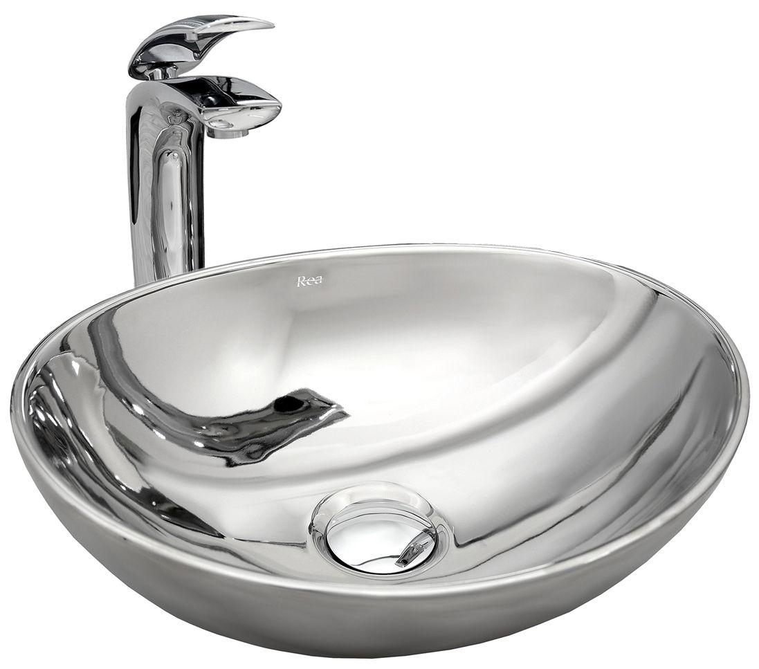 Раковина Rea Sofia 41,5х33,5 см Серебряный Раковина Rea Sofia 41,5х33,5 см Серебряный