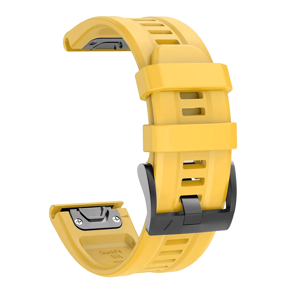 Ремешок силиконовый для часов Garmin Fenix/forerunner QuickFit 22 мм Yellow