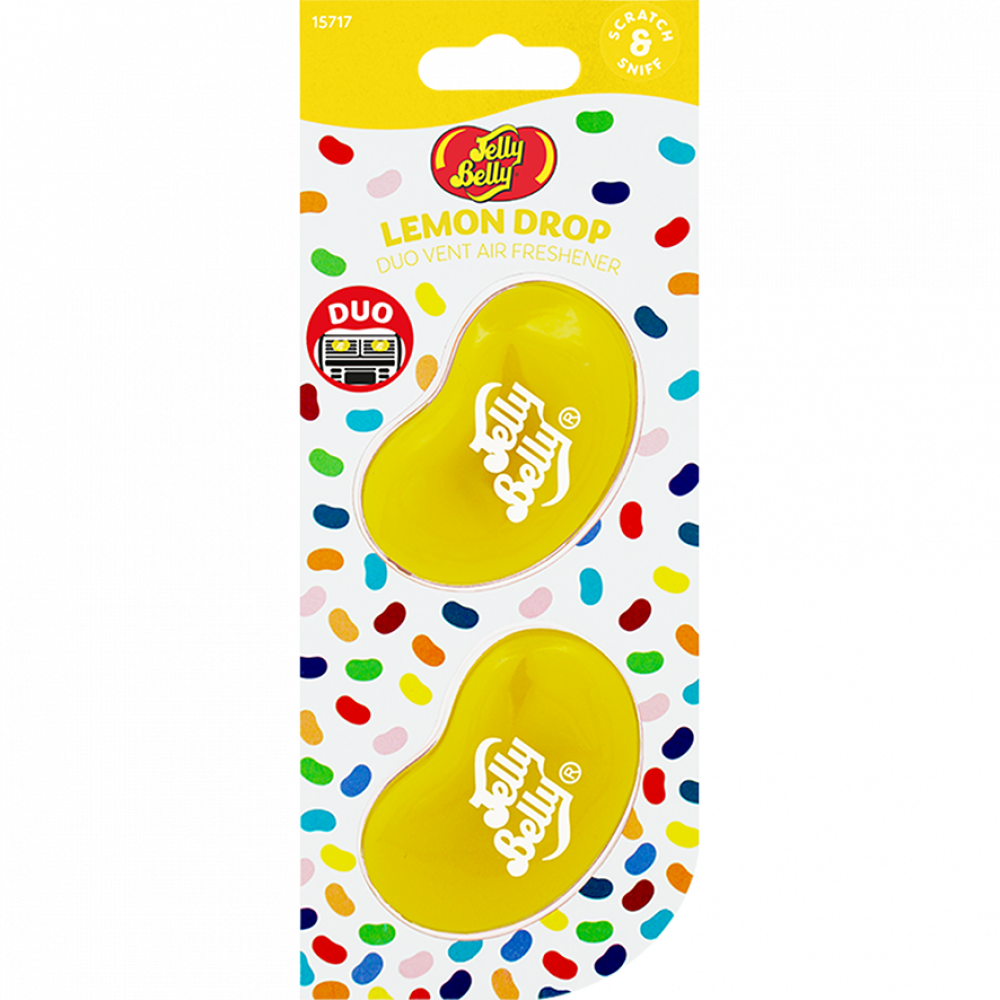 Аромаклипсы для авто Jelly Belly Лимонный леденец 2х14 г (К.15717) - фото 2