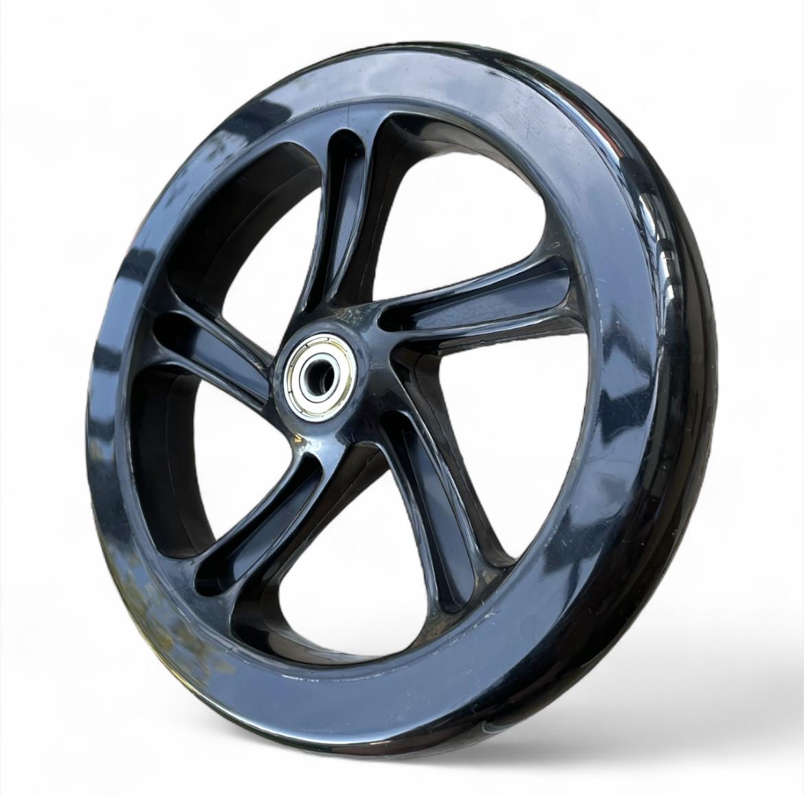 Колесо для самоката PU з підшипниками 608 175х30 мм Чорний - фото 2 Колесо для самоката PU з підшипниками 608 175х30 мм Чорний - фото 2