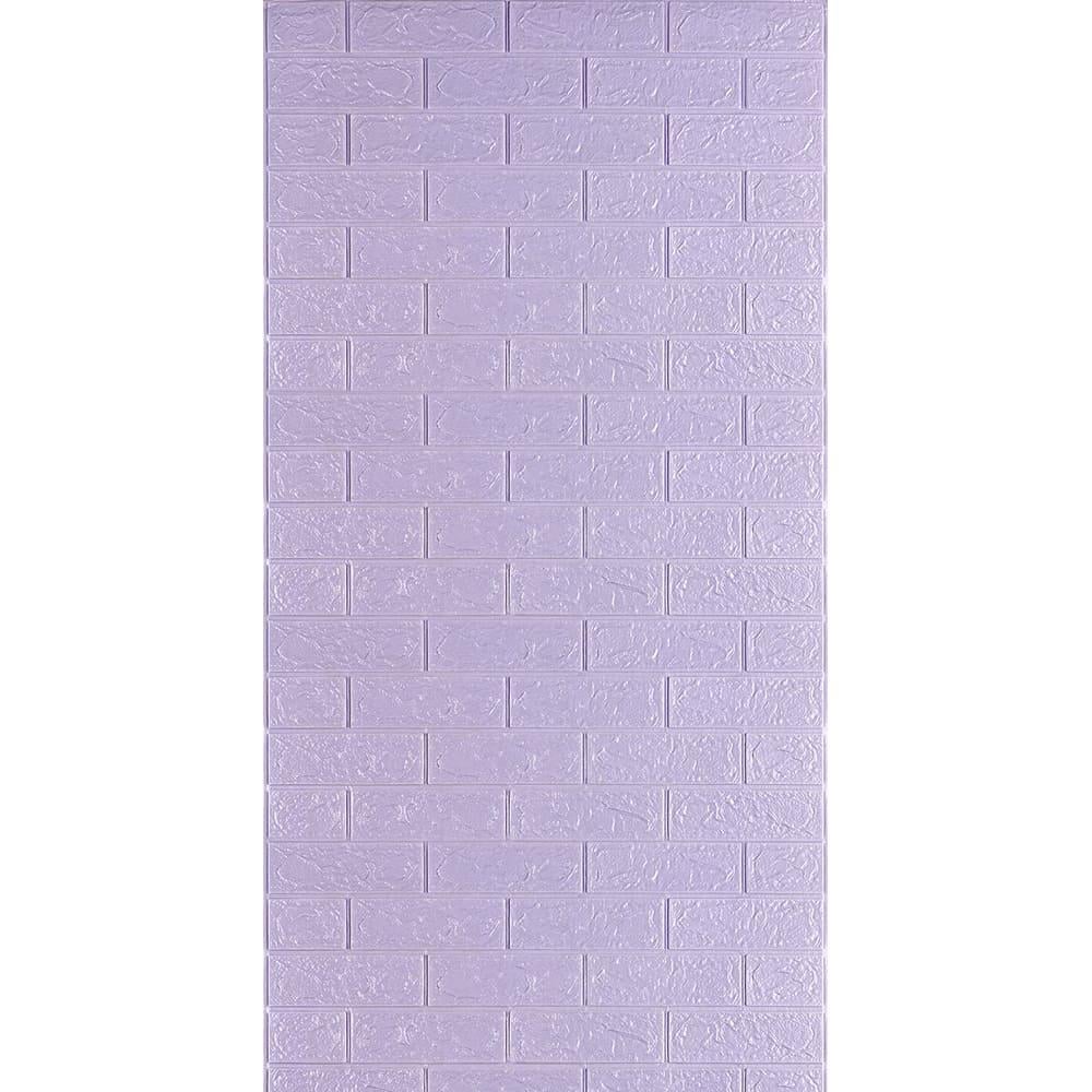3D-панель самоклеющаяся Sticker Wall R015-3-3 Сиреневый кирпич 700 мм 3,08 м 3 мм (SW-00001758)
