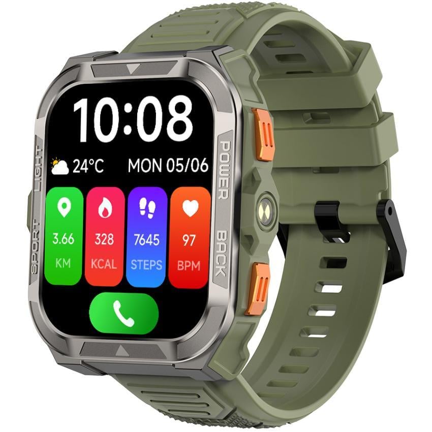 Смарт-часы Blackview W80 Pro 1,91" 900 mAh IP68 Green (6931548324072)