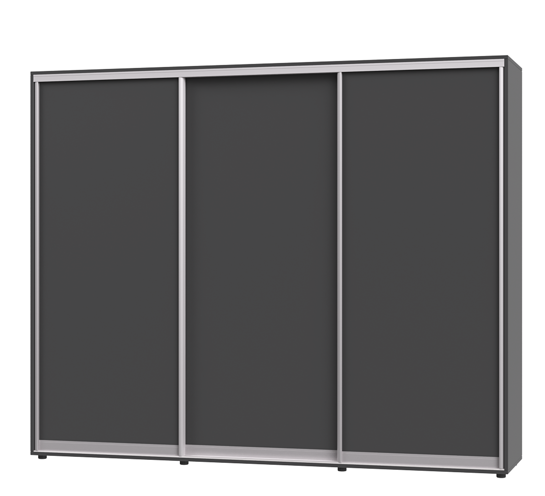 Шкаф-купе трехдверный Эверест ШК-04 270х60х220 см 
Антрацит (07326)