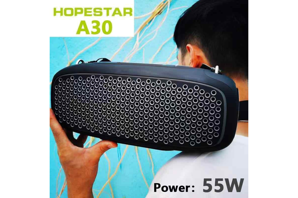 Колонка портативна Bluetooth Hopestar P30 Black - фото 5