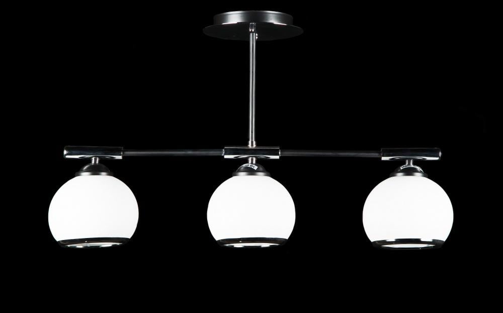 Люстра с плафонами Ray L9804B/3 CR+BLK (IR006216)