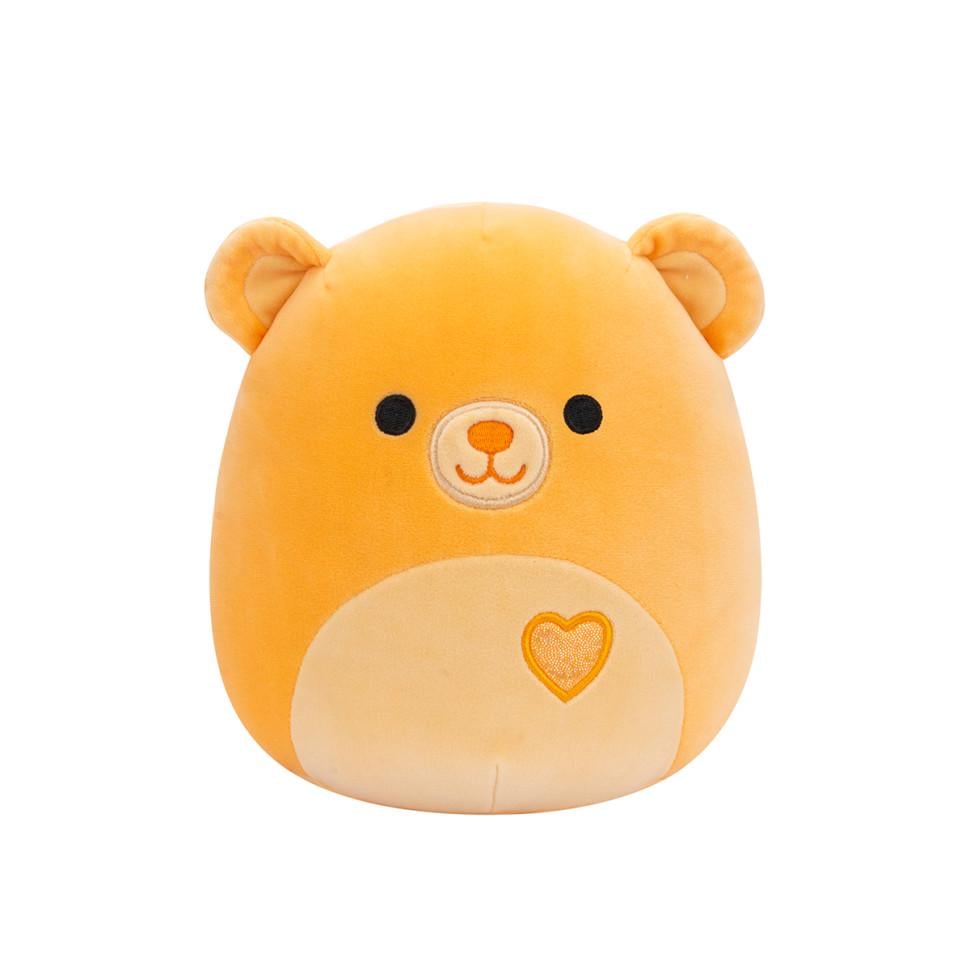 Мягкая игрушка Squishmallows Медведь Чемберлен 13 см Оранжевый (IY-189-Y-378)