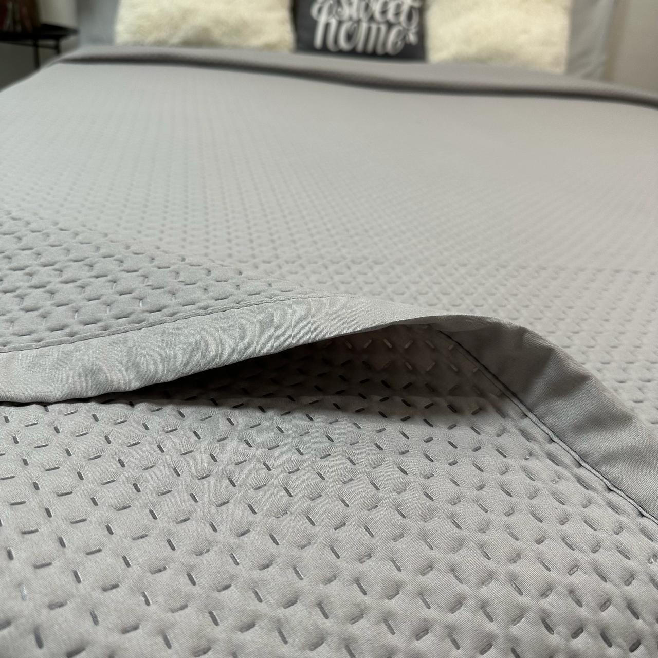 Покривало на ліжко євро 200x230 см Сірий (28796093) - фото 8 Покривало на ліжко євро 200x230 см Сірий (28796093) - фото 8