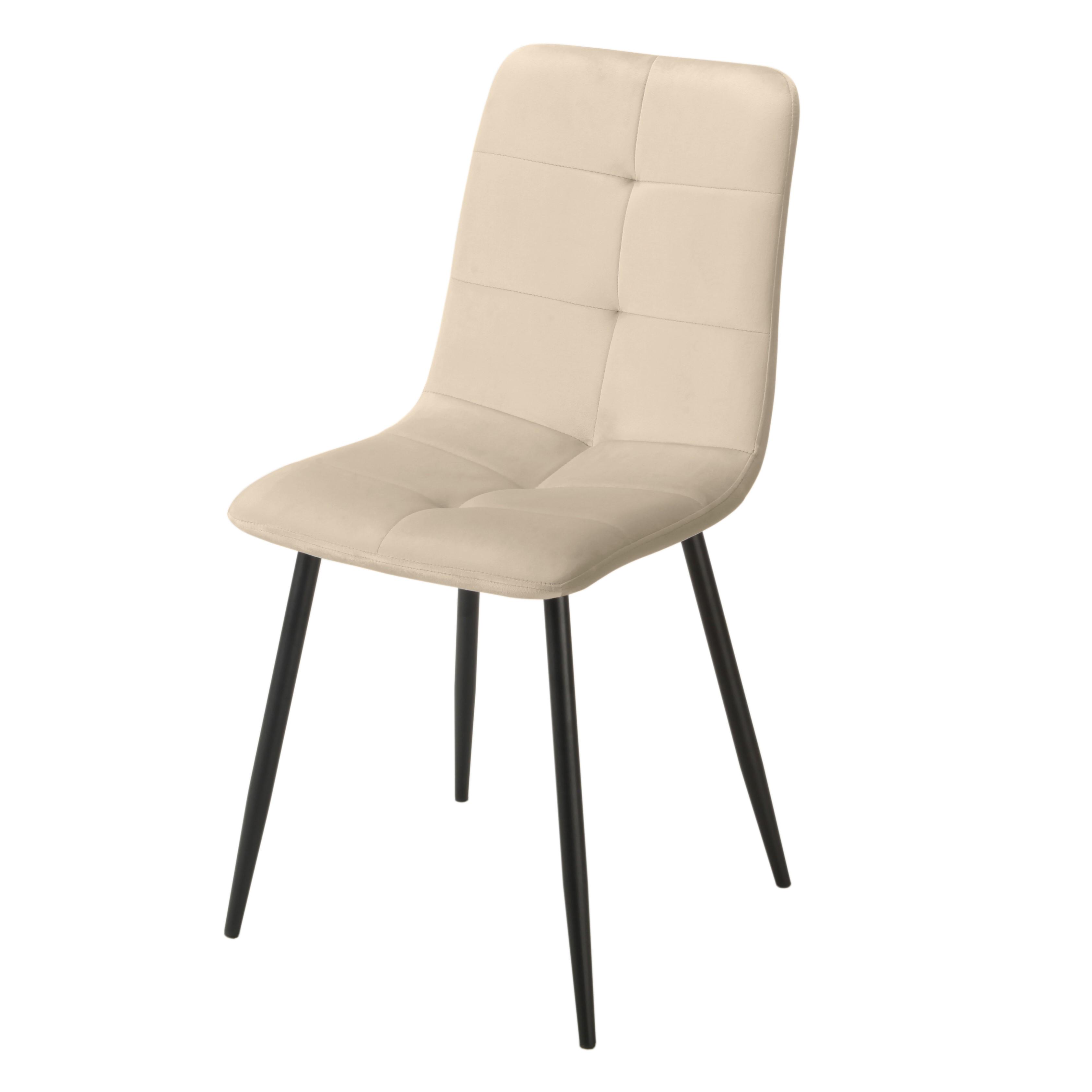 Стул кухонный Intarsio Neo Черный/Темно-бежевый - фото 1