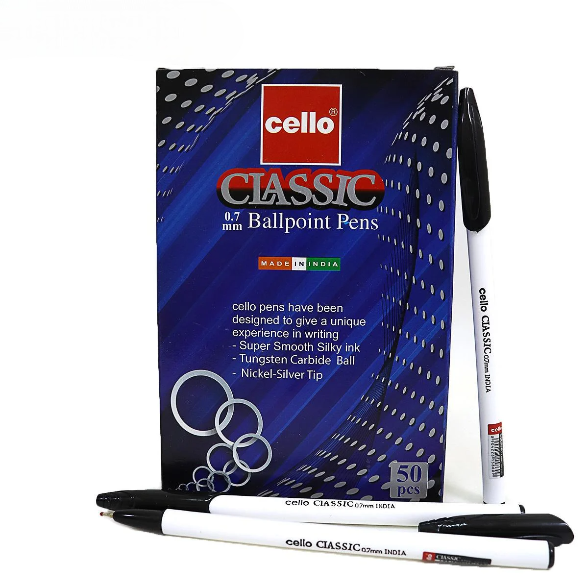 Ручка Cello Classic 0,7 мм 50 шт. Чорний (MTT-184372)