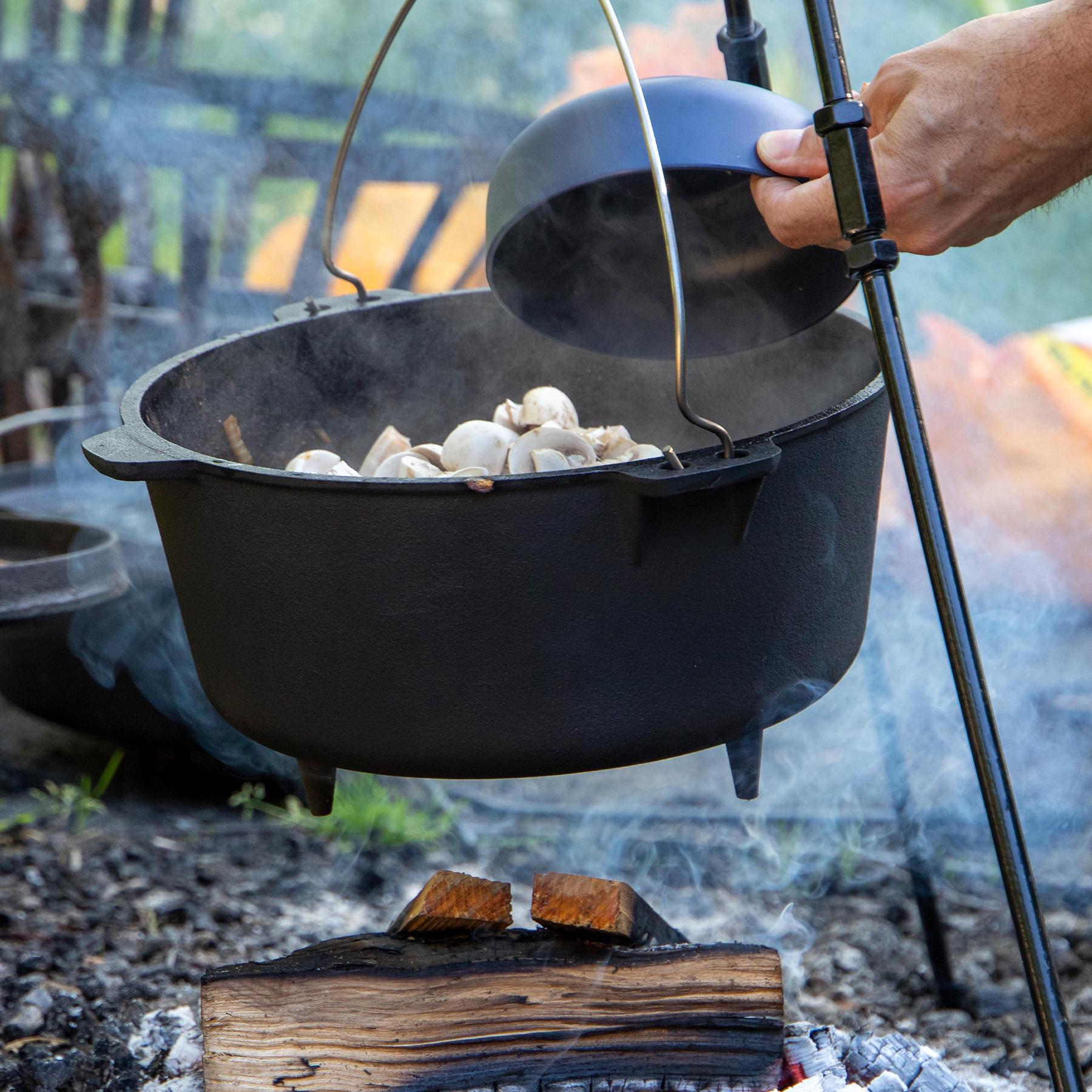 Казан с крышкой Bo-Camp Dutch Oven Cast Iron 31 см/5 л Black (2122410) - фото 4