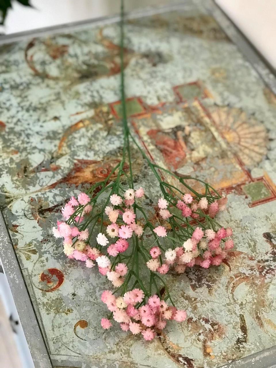 Искусственный гипсофил ветка латекс 67 см Розовый - фото 2 Искусственный гипсофил ветка латекс 67 см Розовый - фото 2