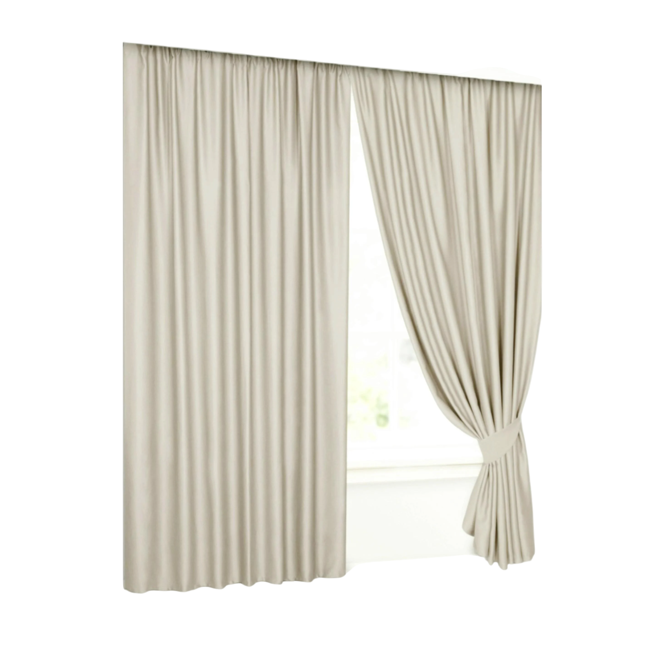 Штора блэкаут Люкс 200х300 см Серый/Бежевый