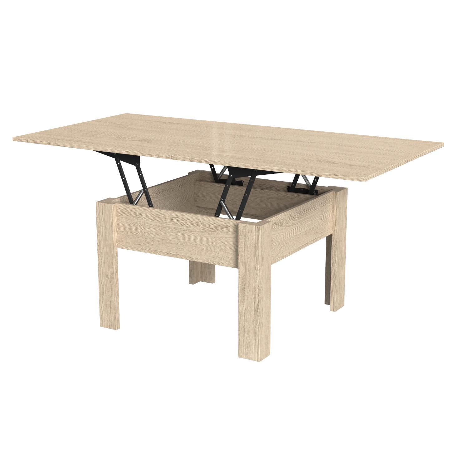 Журнальний стіл-трансформер Artinhead Comfo з ламінованого ДСП Дуб сонома - фото 2