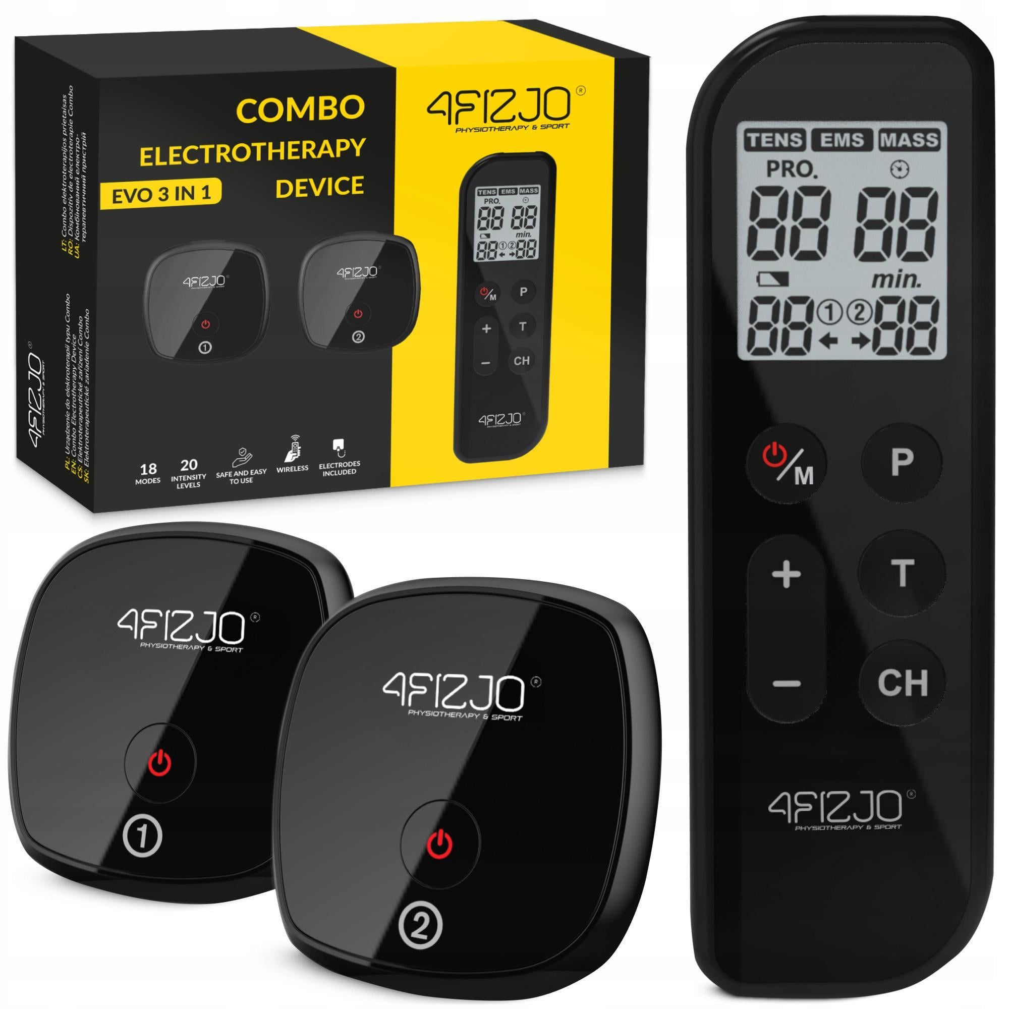 Аппарат для электростимуляции мышц 4fizjo Combo EVO 3в1 (P-5905973404389)